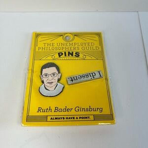 Ruth Bader Ginsburg RBG “I Dissent” Enamel Pin Set Collectible